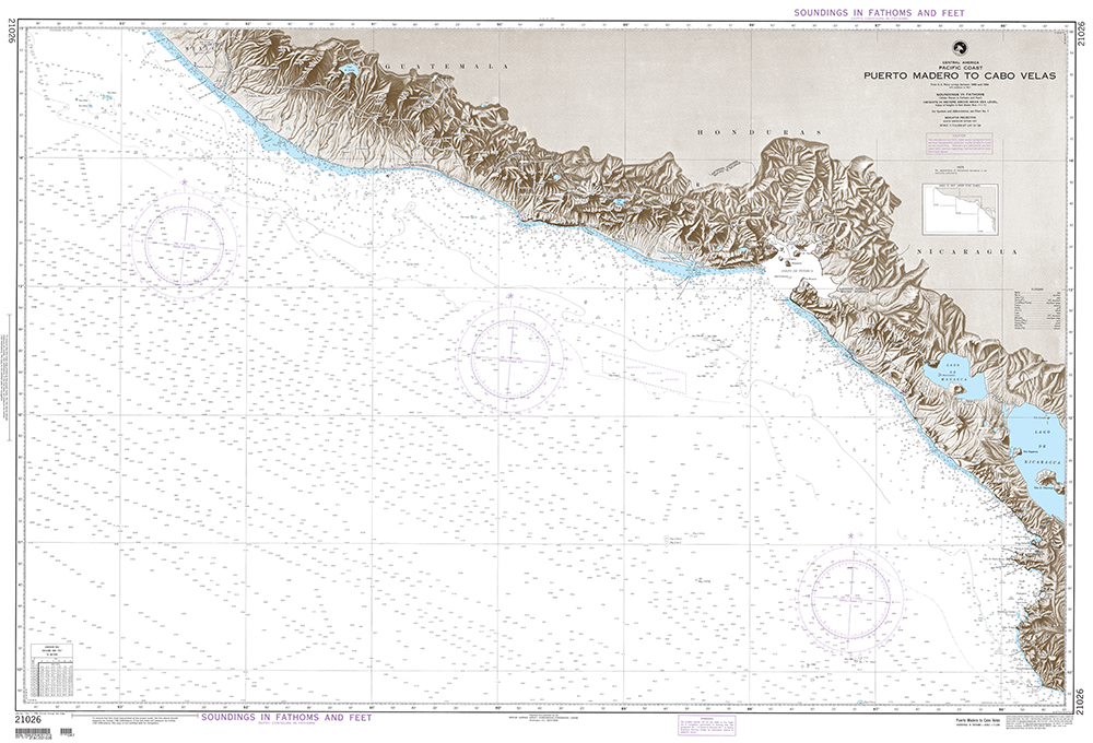 NGA Chart 21026: Puerto Madero to Cabo Velas (Pacific Coast) (OMEGA)