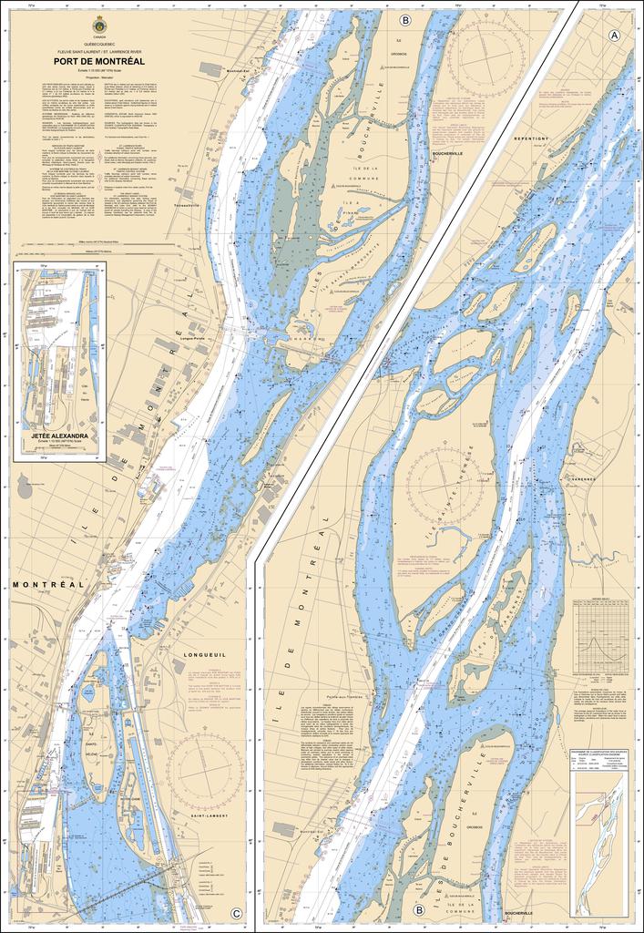 CHS Chart 1310: Port de Montréal
