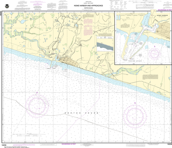 NOAA Chart 16206: Nome Harbor and Approaches, Norton Sound, Nome Harbor