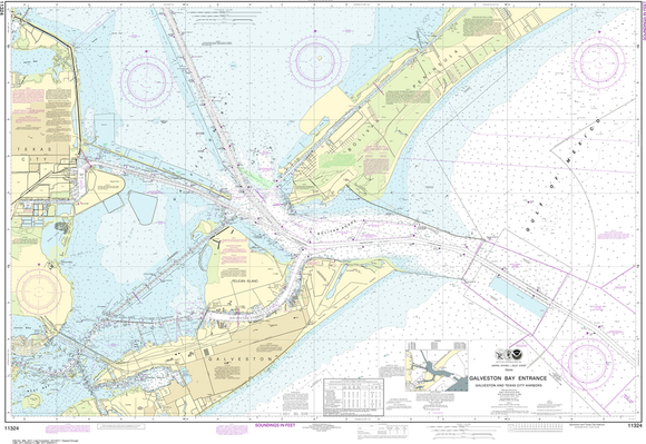 NOAA Charts for the Gulf Coast & Caribbean (GC2): Freeport to Lake Arthur
