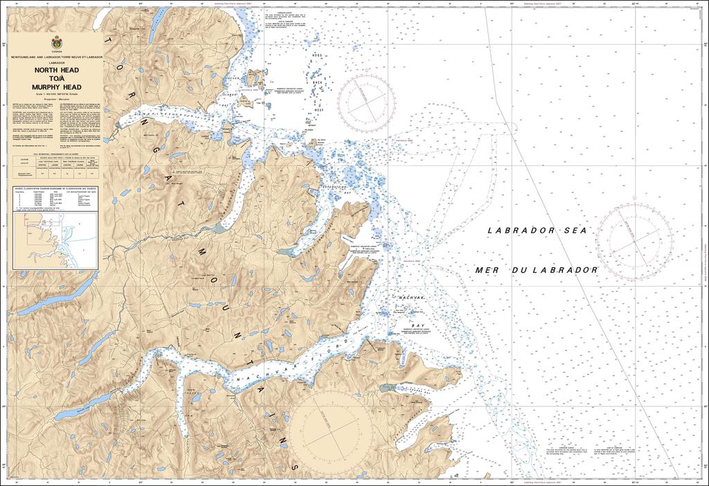 CHS Chart 5058: North Head to / à Murphy Head