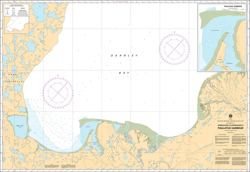 CHS Chart 7687: Approaches to/Approches à Paulatuk Harbour