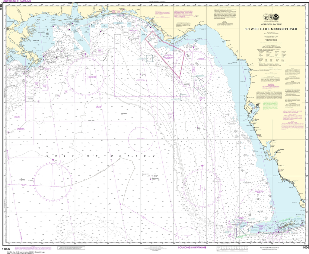 NOAA Charts for the Gulf Coast & Caribbean Captain's Nautical Books