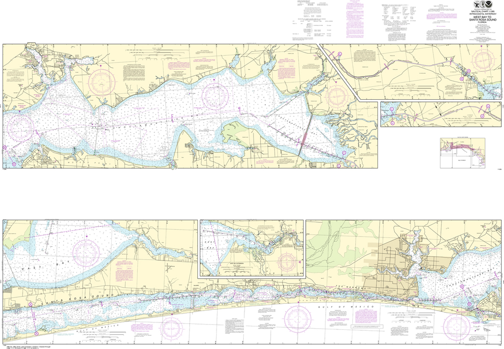 NOAA Chart 11385: Intracoastal Waterway - West Bay to Santa Rosa Sound