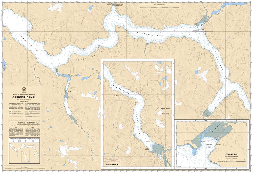 CHS Chart 3948: Gardner Canal