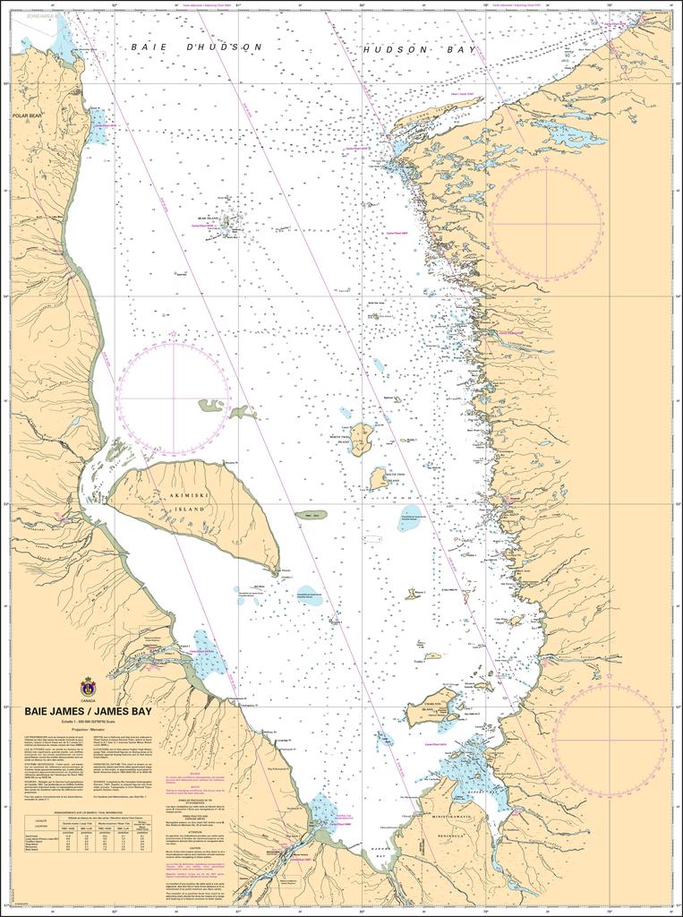 CHS Chart 5800: Baie James/James Bay