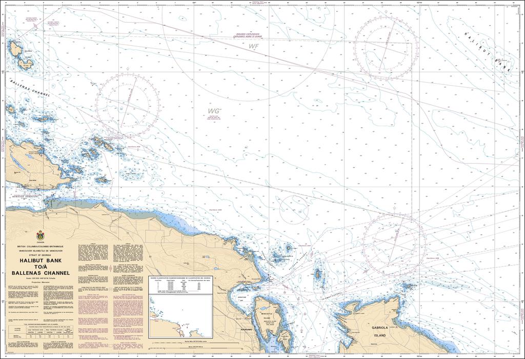 CHS Chart 3456: Halibut Bank to/à Ballenas Channel