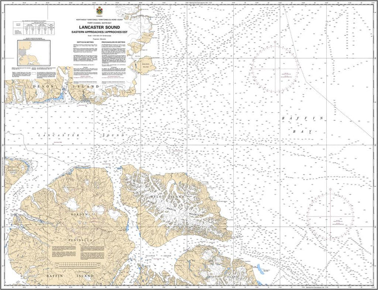 CHS Chart 7220: Lancaster Sound, Eastern Approaches/Approches Est