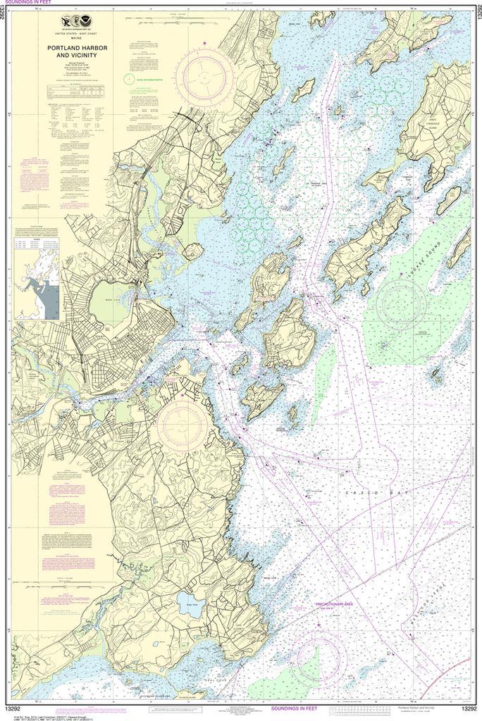 NOAA Chart 13292: Portland Harbor and Vicinity