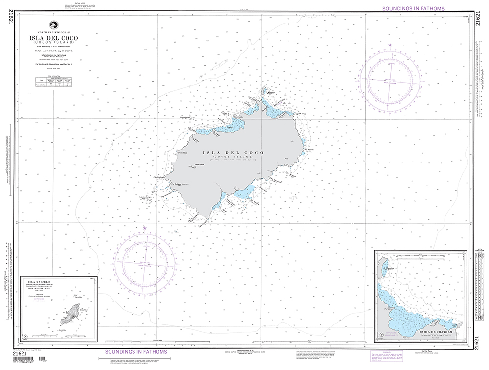 NGA Chart 21621: Isla del Coco (Cocos Island)