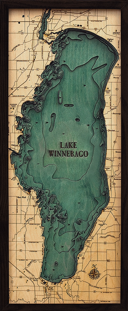 WoodChart of Lake Winnebago, Wisconsin