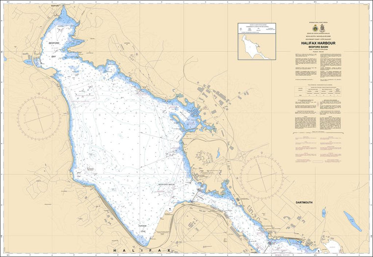 CHS Chart 4201: Halifax Harbour: Bedford Basin