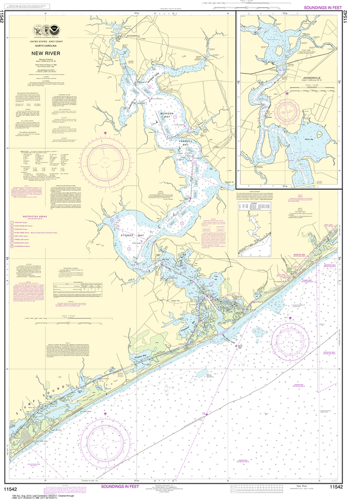 NOAA Chart 11542: New River, Jacksonville