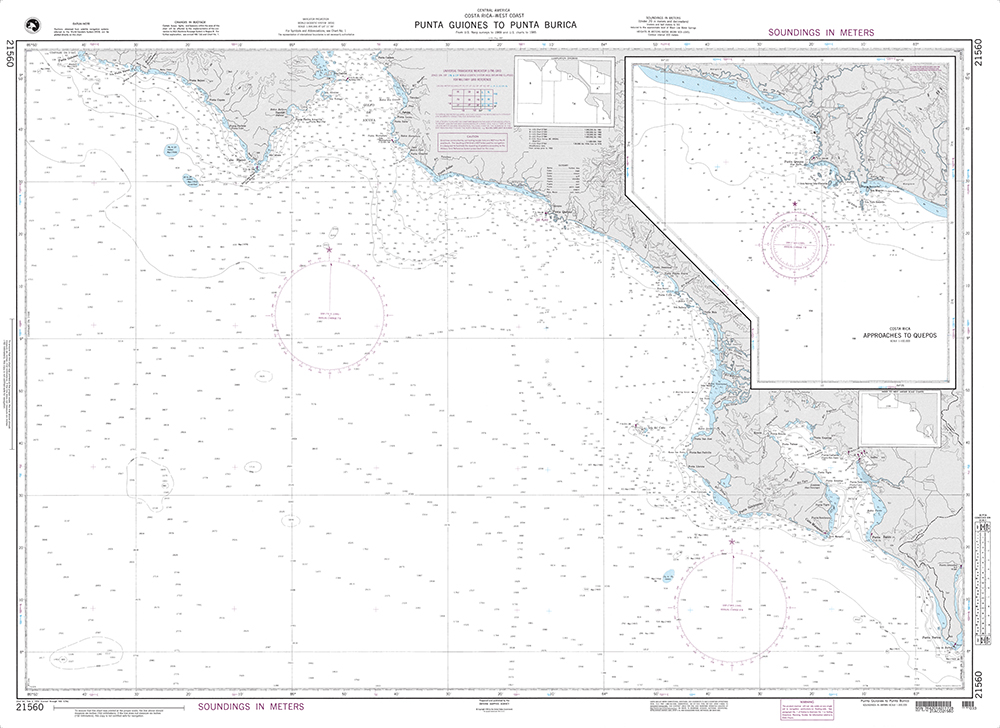 NGA Chart 21560: Punta Guiones to Punta Burica