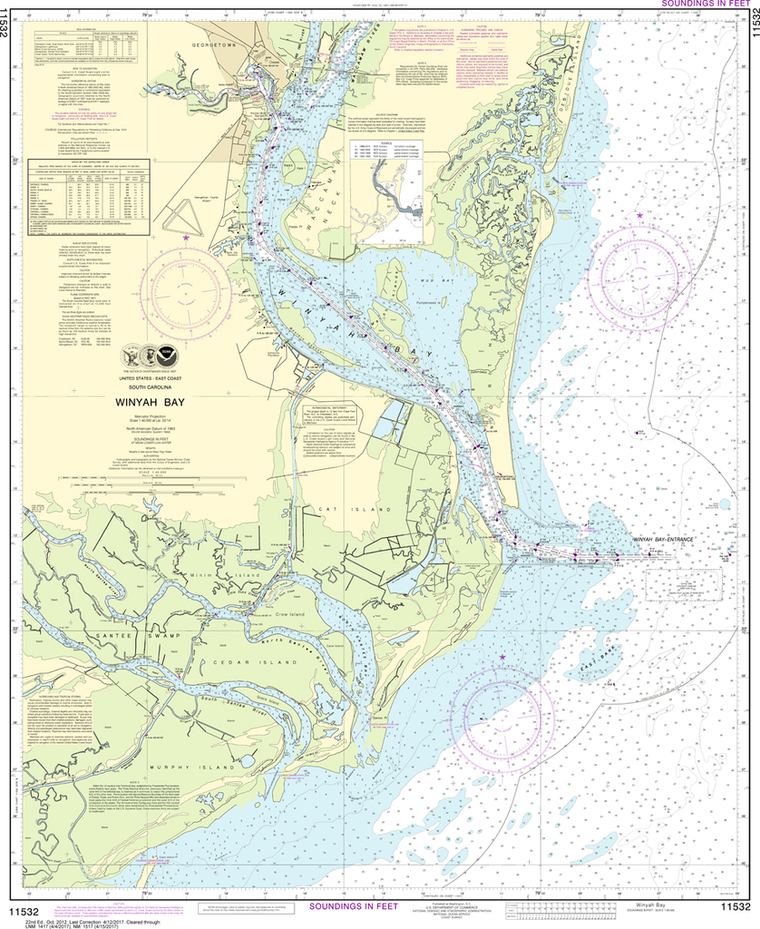 NOAA Chart 11532: Winyah Bay