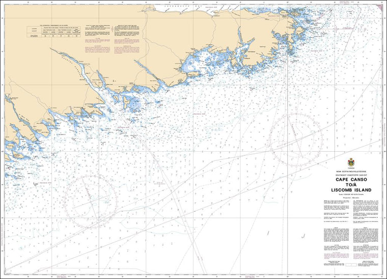 CHS Chart 4321: Cape Canso to / à Liscomb Island