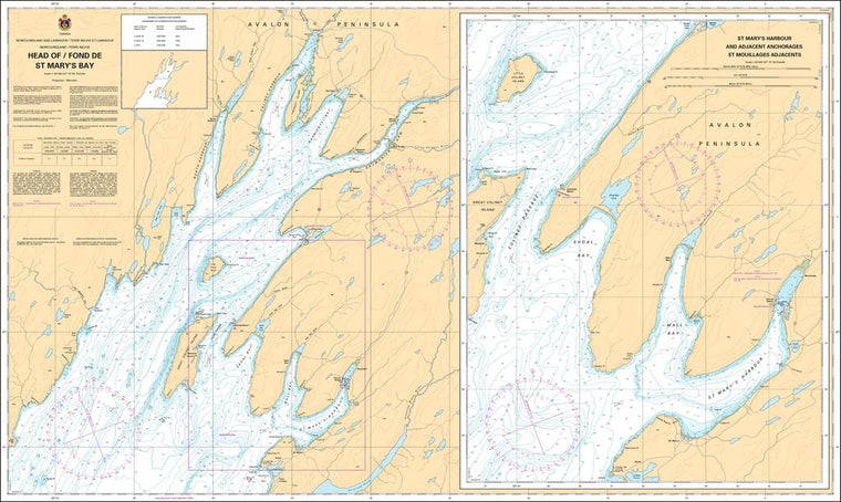 CHS Chart 4843: Head of / Fond de St Marys Bay