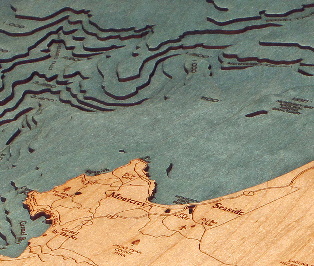 WoodChart of Monterey Bay, California