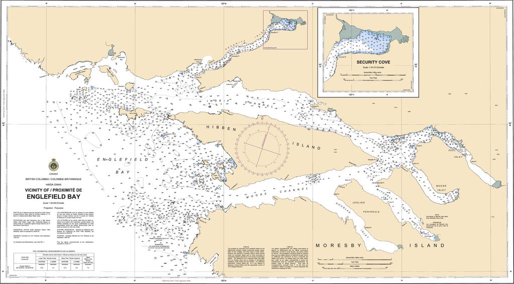 CHS Chart 3865: Vicinity of Englefield Bay