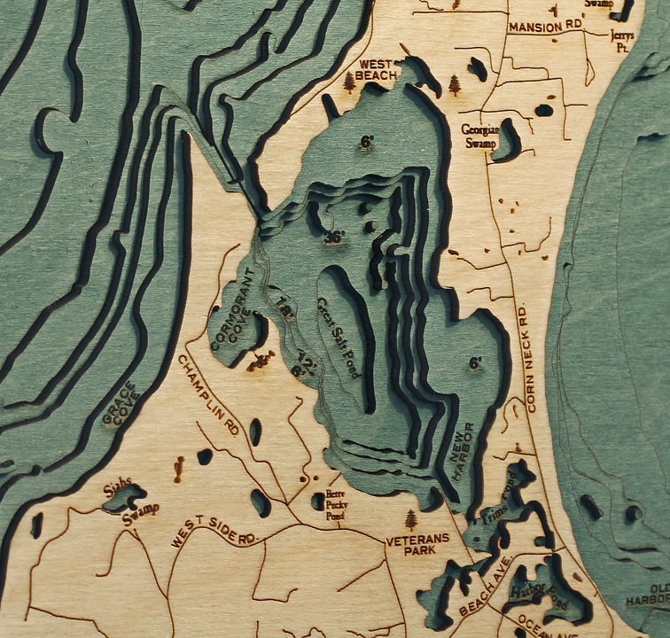 WoodChart of Block Island, Rhode Island