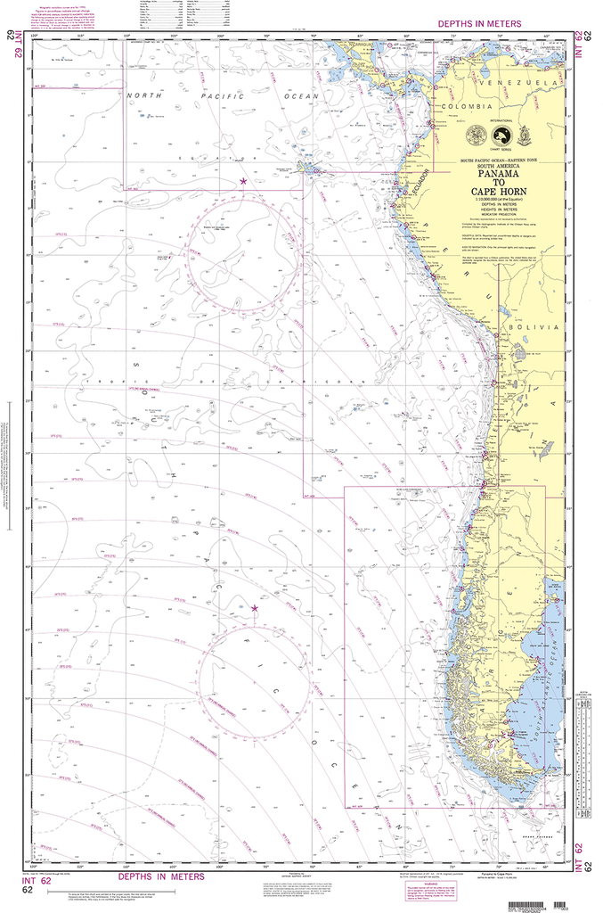 NGA Chart 62: Panama to Cape Horn