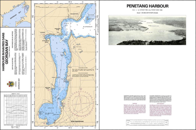 CHS Chart 2218: Penetang Harbour