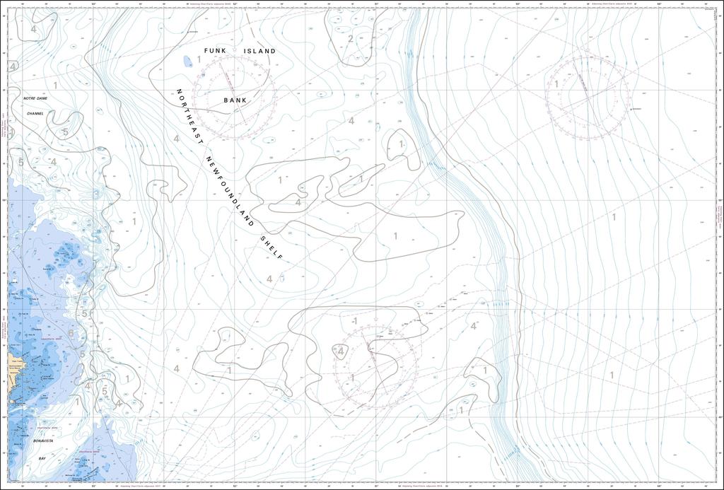 CHS Chart 8015: Funk Island and Approaches / et les approches