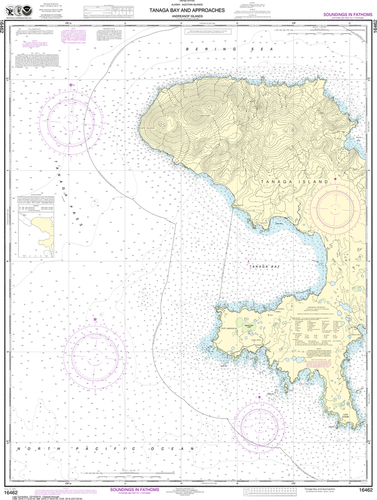 NOAA Chart 16462: Andrenof Islands - Tanga Bay and Approaches