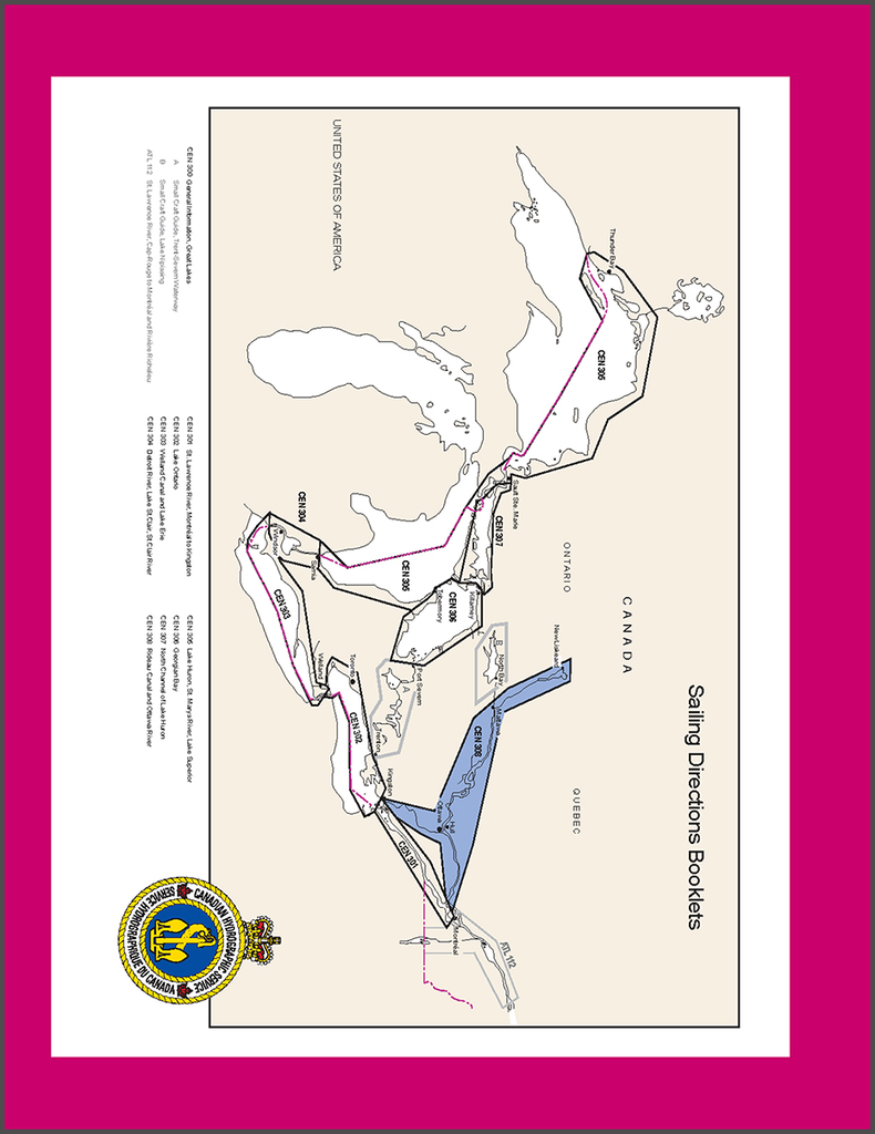 Sailing Directions CEN308E: Rideau Canal and Ottawa River