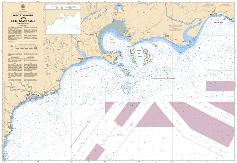 CHS Chart 1221: Pointe de Moisie à/to Île du Grand Caoui