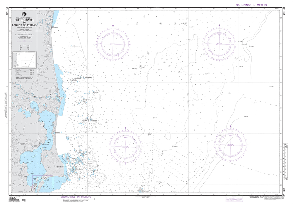 NGA Chart 28120: Puerto Isabel to Laguna de Perlas