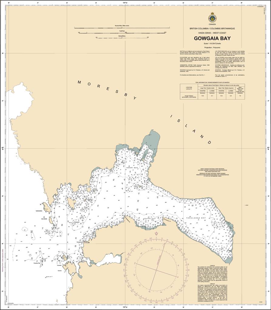 CHS Chart 3864: Gowgaia Bay