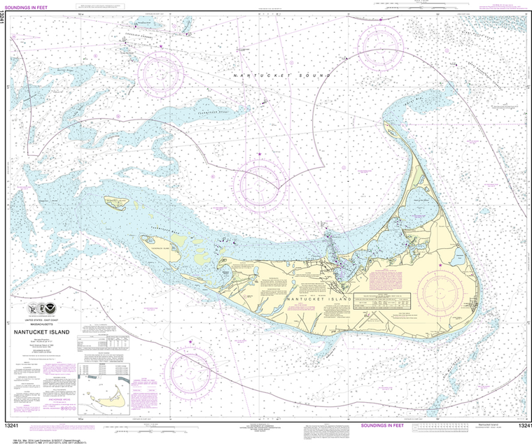 NOAA Chart 13241: Nantucket Island