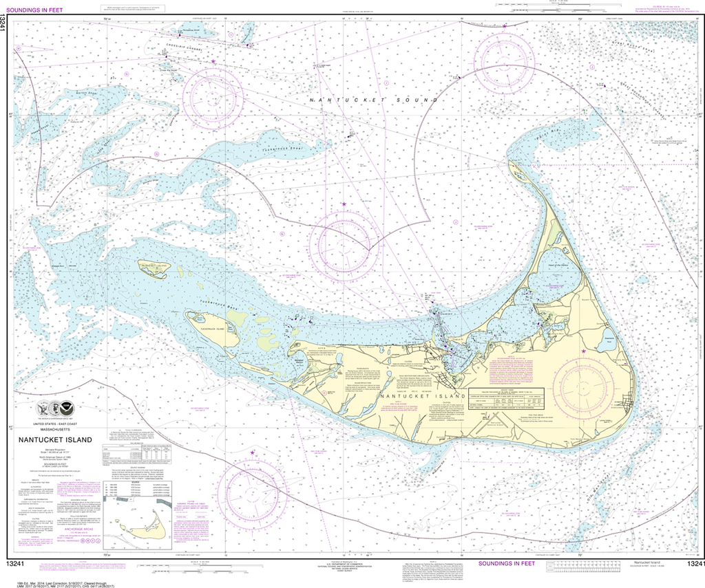 NOAA Chart 13241: Nantucket Island