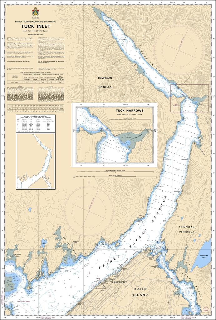 CHS Chart 3964: Tuck Inlet