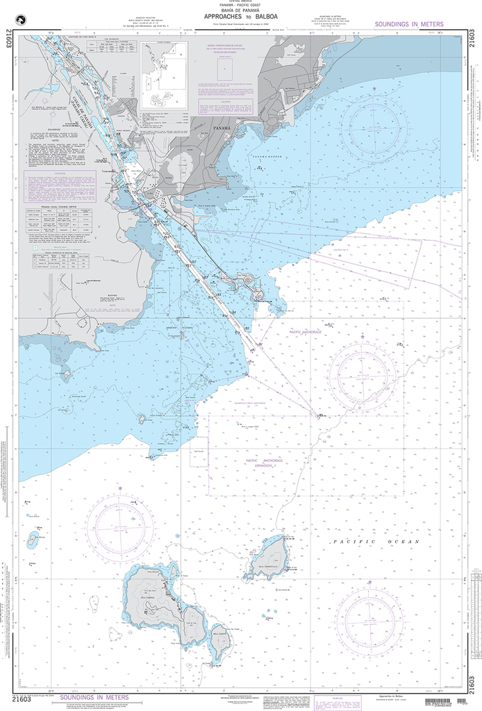 NGA Chart 21603: Approaches to Balboa