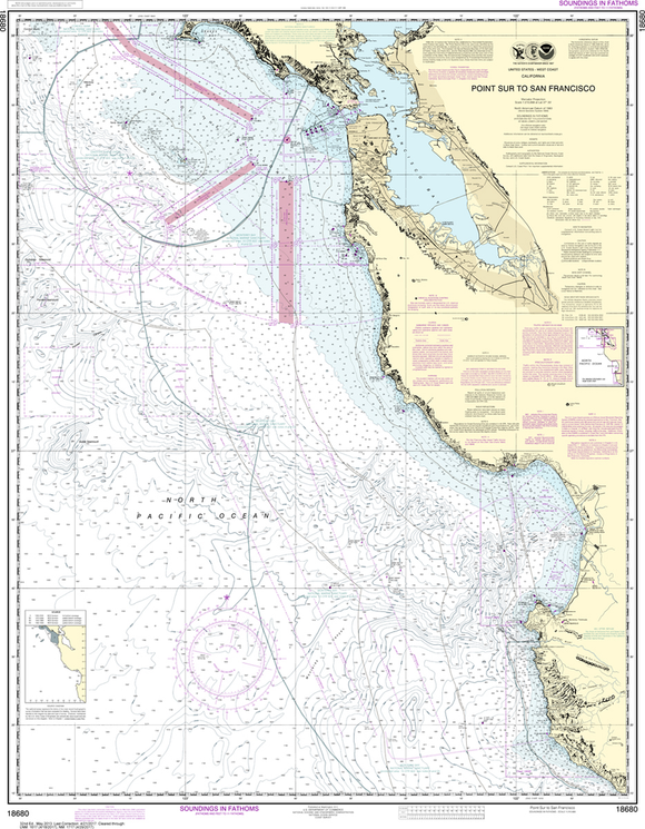 NOAA Charts for the Pacific Coast (P8): Point Sur to San Diego