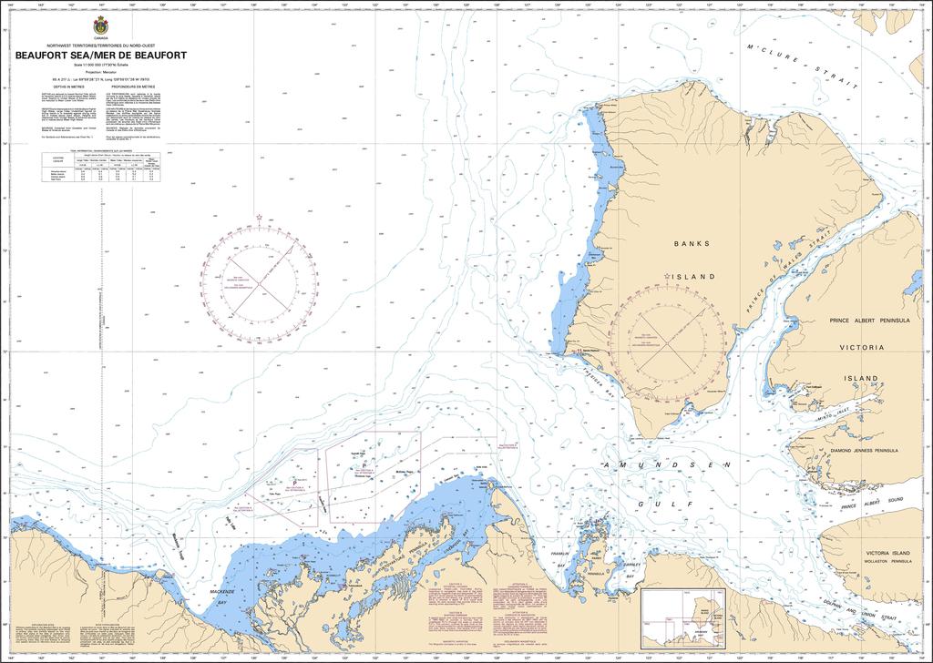 CHS Chart 7600: Beaufort Sea/ Mer de Beaufort
