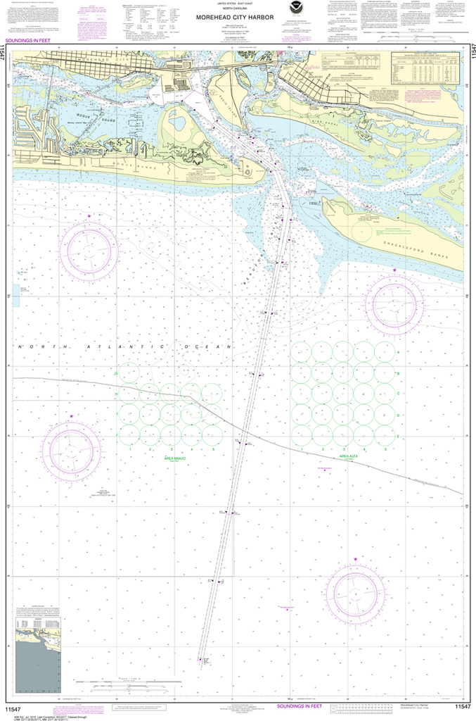 NOAA Chart 11547: Morehead City Harbor