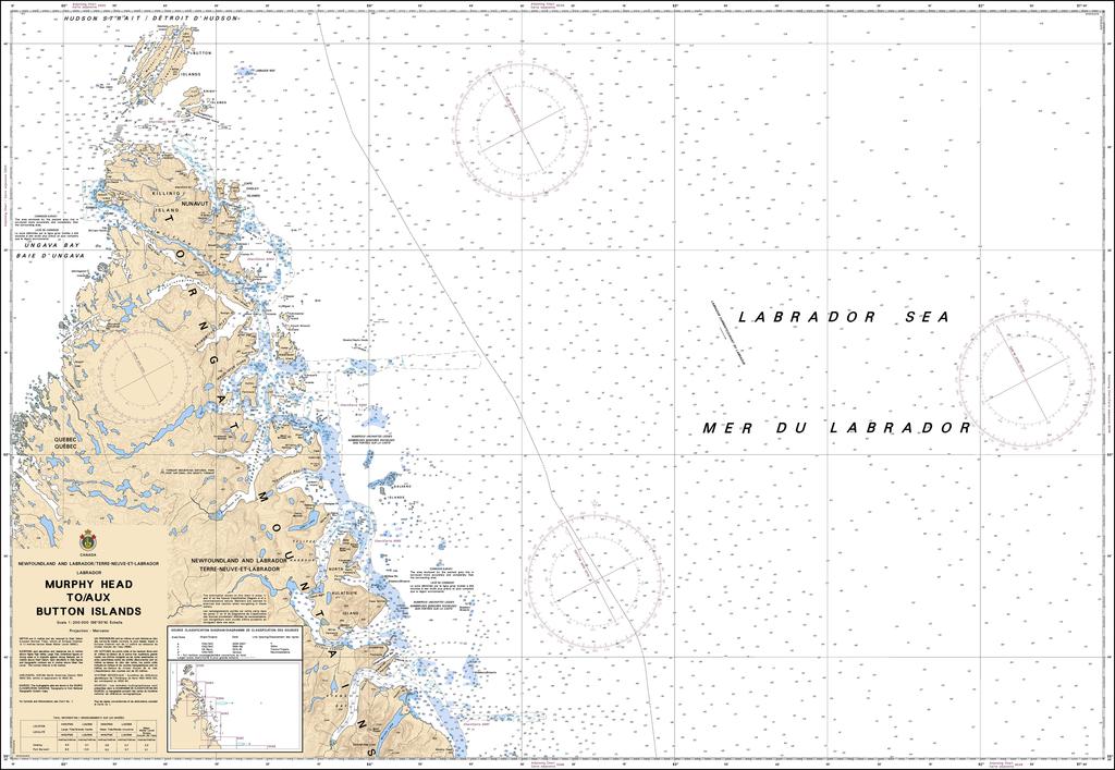 CHS Chart 5027: Murphy Head to / aux Button Islands