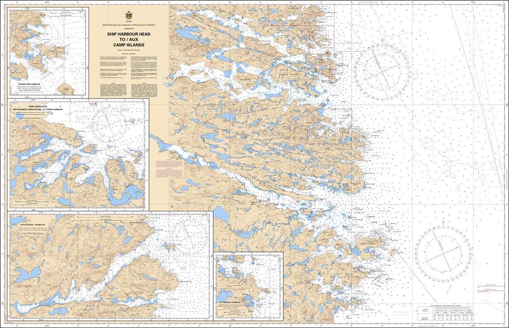 CHS Chart 4701: Ship Harbour Head to / aux Camp Islands