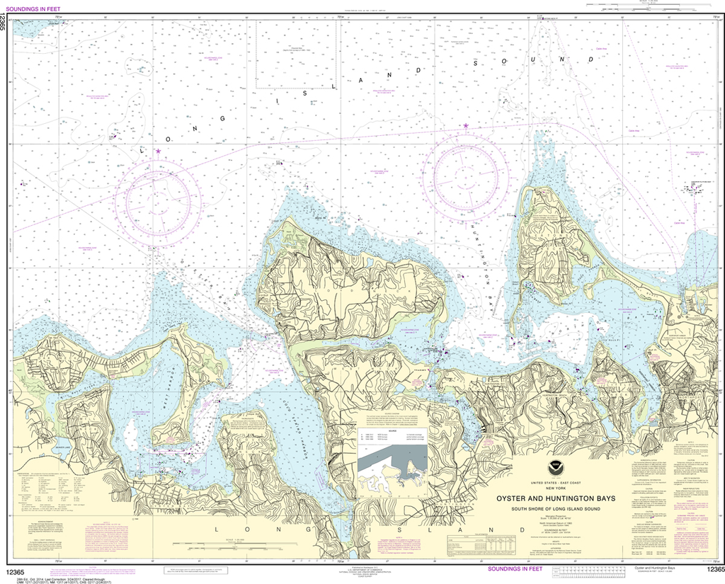 NOAA Chart 12365: South Shore of Long Island Sound - Oyster and Huntington Bays