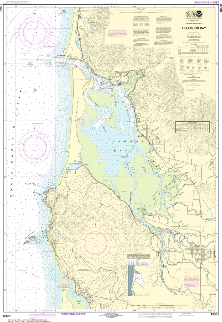 NOAA Chart 18558: Tillamook Bay