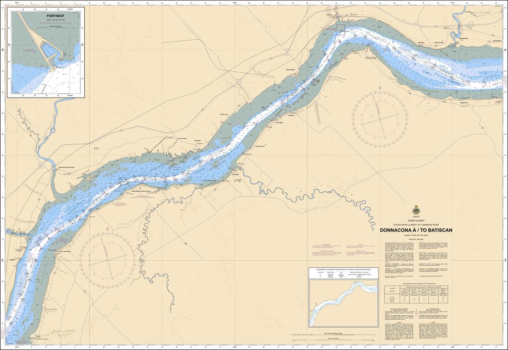 CHS Chart 1314: Donnacona à/to Batiscan