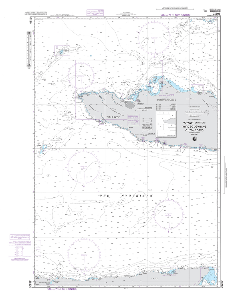 NGA Chart 26220: Cabo Cruz to Santiago de Cuba including Jamaica
