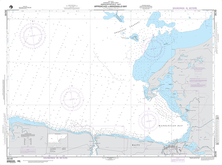 NGA Chart 26140: Approaches to Manzanillo Bay