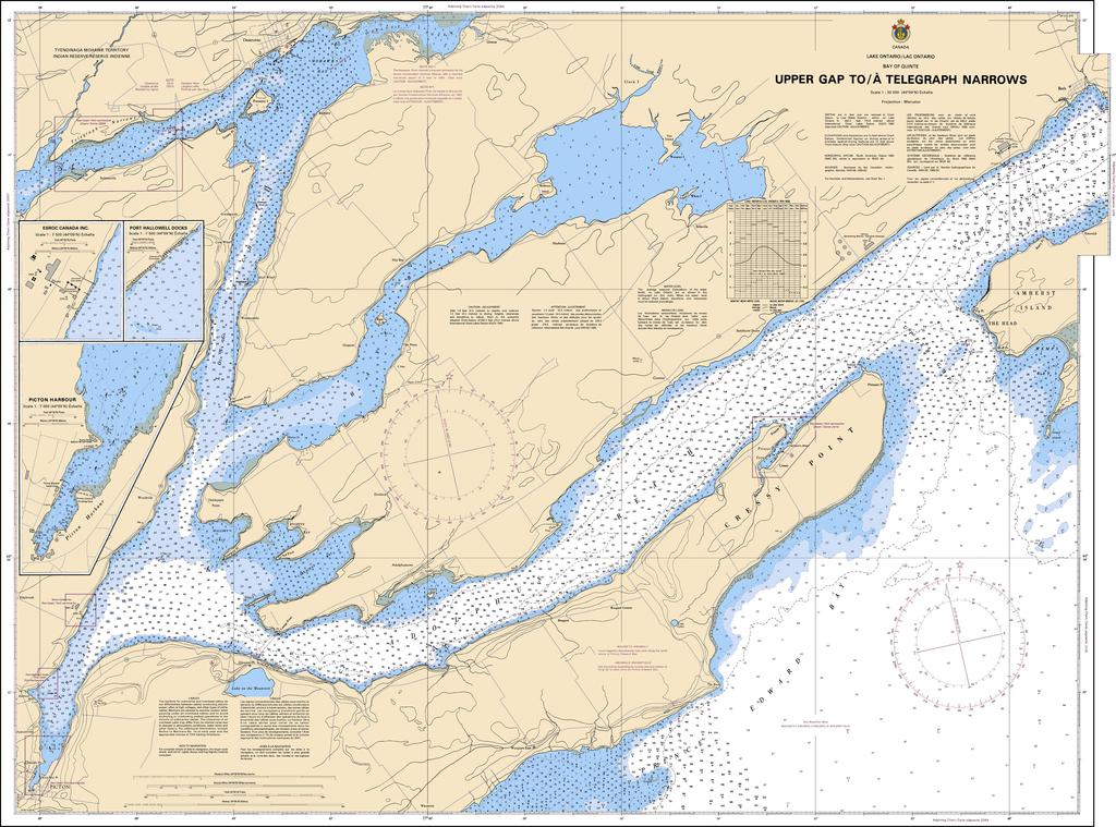 CHS Chart 2006: Upper Gap to/à Telegraph Narrows