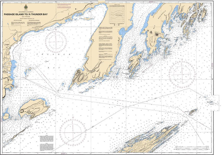 CHS Chart 2301: Passage Island to/à Thunder Bay