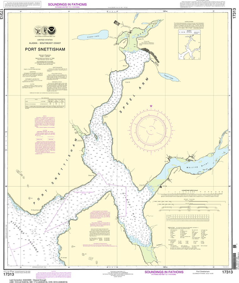 NOAA Chart 17313: Port Snettisham