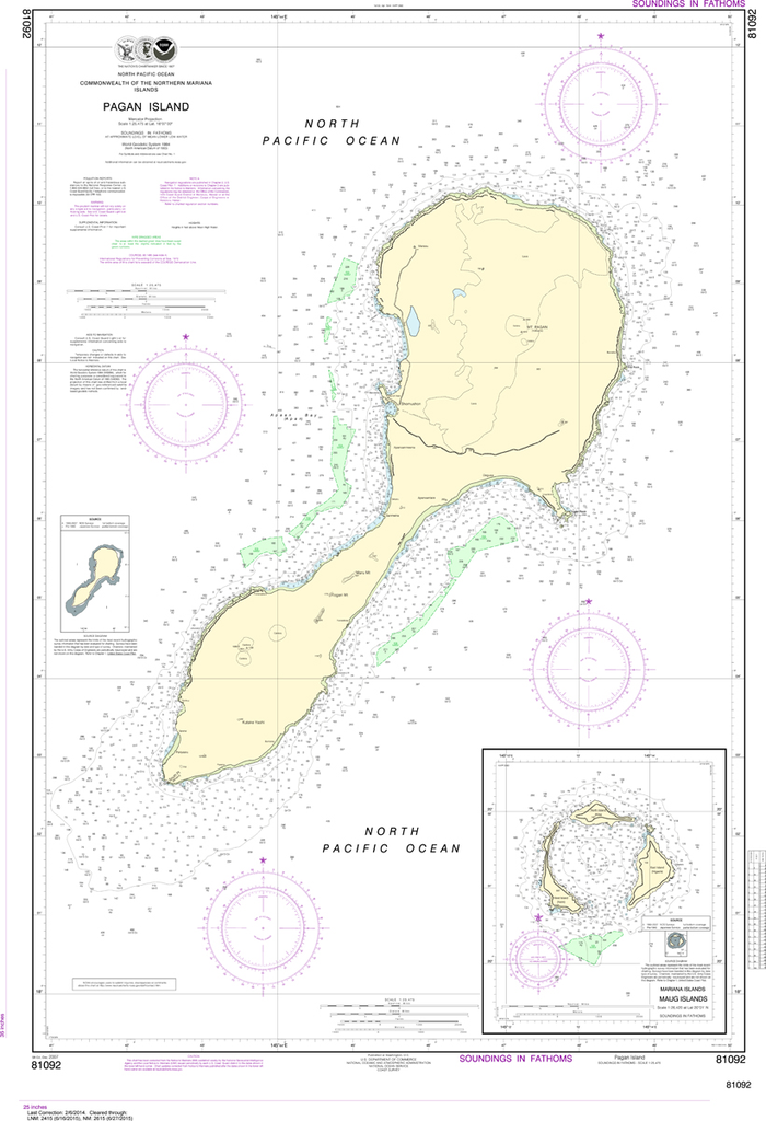 NOAA Chart 81092: Commonwealth of the Northern Mariana Islands